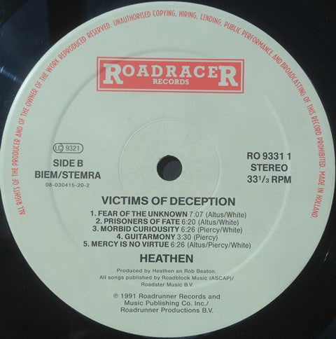 Heathen ‎– Victims Of Deception