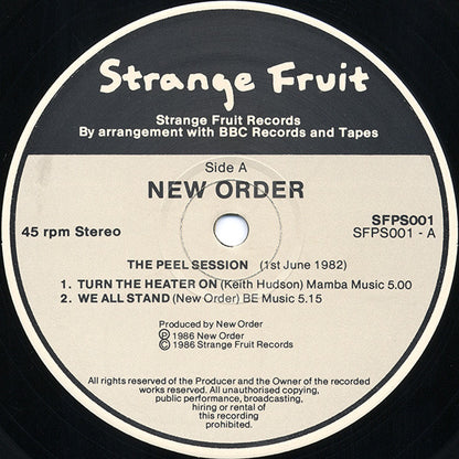New Order ‎– The Peel Sessions