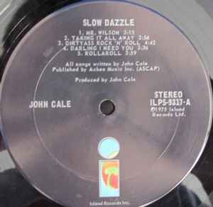 John Cale ‎– Slow Dazzle