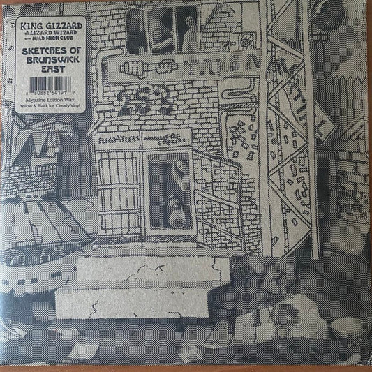 King Gizzard & The Lizard Wizard - Sketches of Brunswick East [Migraine Edition Wax Yellow & Black Ice Cloudy Vinyl]