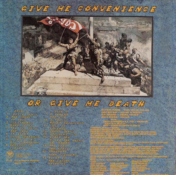 Dead Kennedys ‎– Give Me Convenience Or Give Me Death