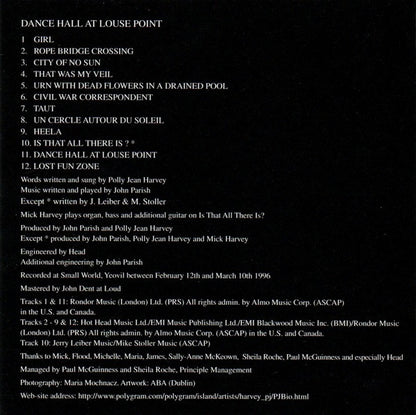 John Parish & Polly Jean Harvey* ‎– Dance Hall At Louse Point