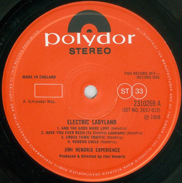 The Jimi Hendrix Experience ‎– Electric Ladyland
