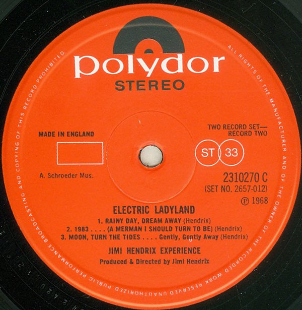 The Jimi Hendrix Experience ‎– Electric Ladyland