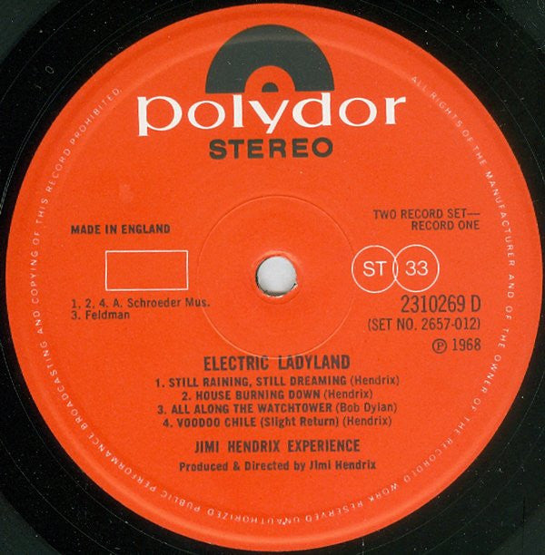 The Jimi Hendrix Experience ‎– Electric Ladyland