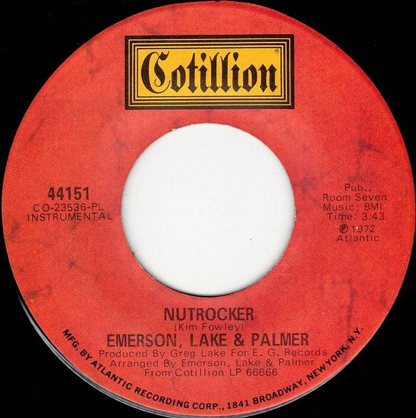 Song Nut Rocker Emerson, Lake & Palmer – Nutrocker / The Great Gates Of Kiev [7-inch V ...