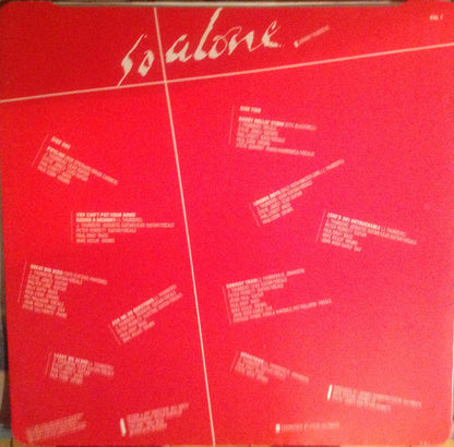 Johnny Thunders ‎– So Alone