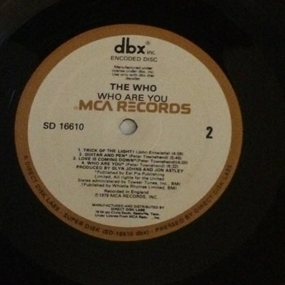 The Who ‎– Who Are You (DBX)