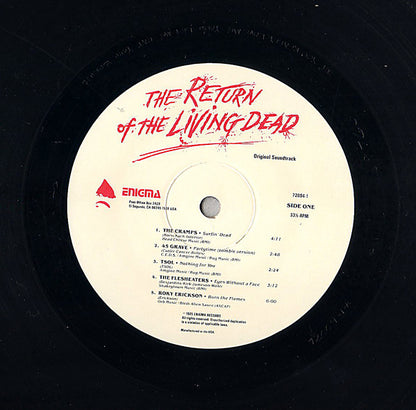 Various ‎– The Return Of The Living Dead (Original Soundtrack)