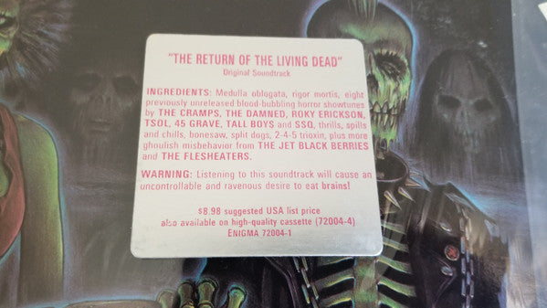 Various ‎– The Return Of The Living Dead (Original Soundtrack)