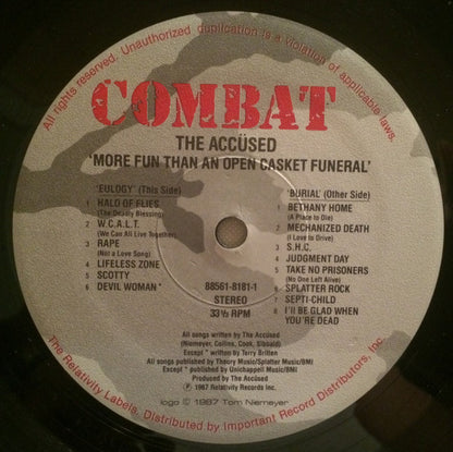 The Accüsed ‎– More Fun Than An Open Casket Funeral