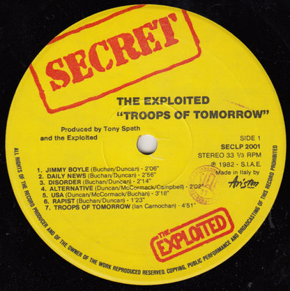 The Exploited ‎– Troops Of Tomorrow