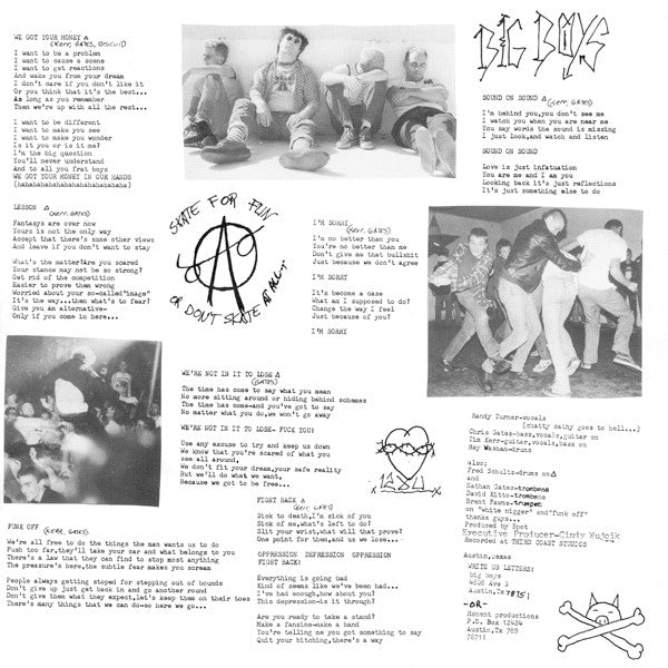 Big Boys (2) ‎– Lullabies Help The Brain Grow