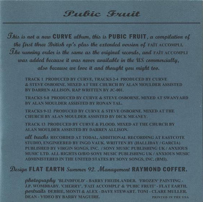 Curve ‎– Pubic Fruit