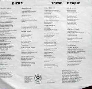 Dicks ‎– These People