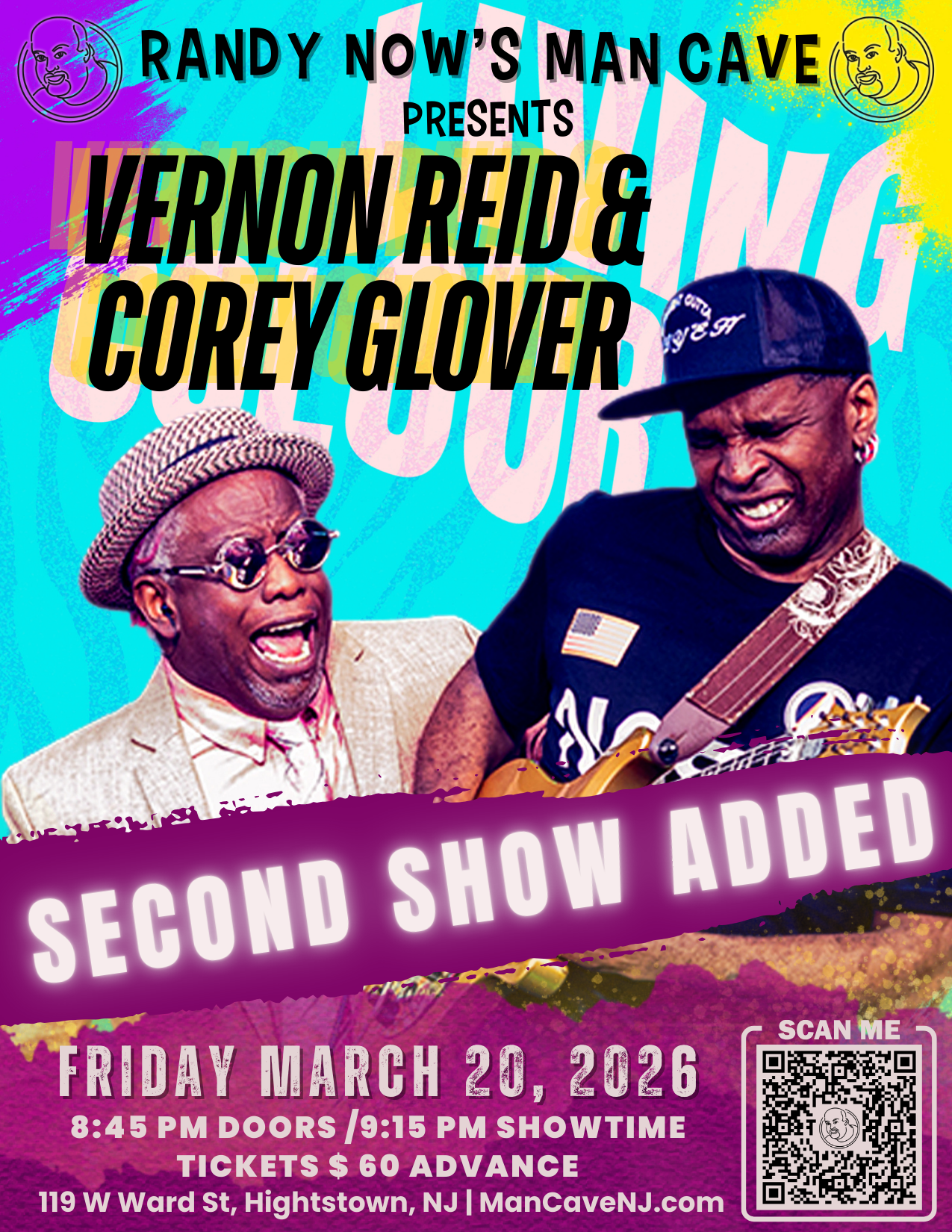 VERNON REID & COREY GLOVER SECOND SHOW